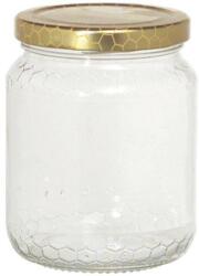 Gastro Mézes üveg, méhsejt dekor, 0, 5 kg, 20 db, Gastro