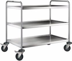 B. PRO Felszolgáló kocsi, rozsdamentes acél, Blanco SW 10x6-3