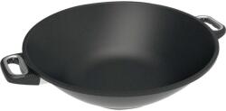AMT Öntött wok serpenyő, AMT Gastroguss 36 cm, indukción is használható