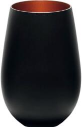 Stulzle-oberglas Pohár, Stölzle Elements 465 ml, fekete/bronz