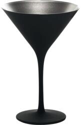 Stölzle Oberglas Koktélos pohár, Stölzle Elements 240 ml, fekete/ezüst (1400025EL097)