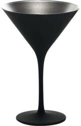 Stulzle-oberglas Koktélos pohár, Stölzle Elements 240 ml, fekete/ezüst
