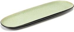 Serax Ovális tányér, Serax Pure 35, 5x12 ml, zöld/fekete