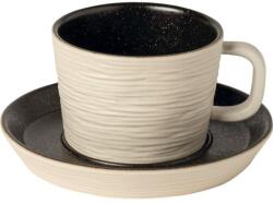 COSTA NOVA Csésze és csészealj, Costa Nova Notos 200 ml, homokszín/fekete (221130214)