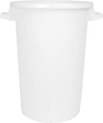 Moser Műanyag élelmiszer hordó 75 l, fehér, fedővel