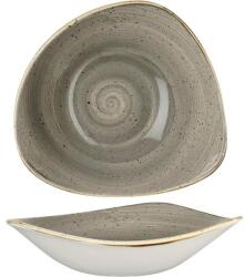 Churchill Mélytányér, Churchill Stonecast Peppercorn Grey, 23, 5 cm, háromszög alakú (SPGSTRB91)