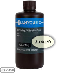 Anycubic Átlátszó Anycubic UV 405nm Resin, műgyanta 1KG