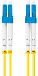 Lanberg patch cord optic SM LC/UPC-LC/UPC duplex 3m LSZH G657A1 diametru 3mm, culoare galbenă (FO-LULU-SD11-0030-YE)