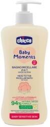 Chicco Baby Moments Sensitive bőrgyógyászati micellás sampon és tusfürdő, 500ml, 0 hónap+ (10241-9)
