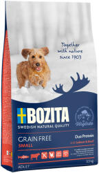 Bozita 3, 5kg Bozita Grain Free Lazac & Beef for Small Dogs száraz kutyatáp kistestű kutyáknak