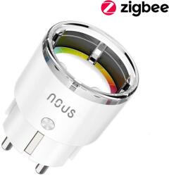 Nous Pachet 2x Priză inteligentă / smart wireless NOUS A1Z, ZigBee 3.0, 16A, monitorizare consum, compatibilă Smart Life / Tuya (A1Z-2P)