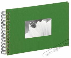 PAGNA 24x17cm fehér lapos spirálos zöld fotóalbum