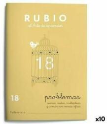 Señorío De Rubiós Caiet de matematică Rubio Nº 18 A5 Spaniolă 20 Frunze (10 Unități)