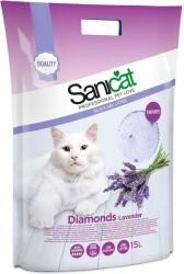 Sanicat SANICAT Diamonds szilikon alom levendula macskáknak 15l