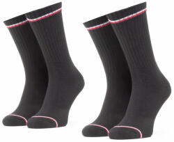 Tommy Hilfiger 2 pár hosszú szárú unisex zokni Tommy Hilfiger 100001096 Black 200 47_49 Férfi