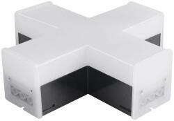 V-TAC 12W X alakú csatlakozó NEWLINE lineáris lámpatesthez, fekete, természetes fehér - SKU 10140 (10140)
