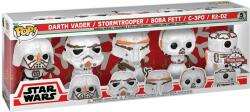 Funko POP! Star Wars 5-Pack Holiday Snowman Collection Darth Vader / Stormtrooper / Boba Fett / C-3PO / R2-D2 (Special Edition)