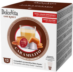 Dolce Vita Cappuccino Dolce Vita cu aromă de caramel pentru Dolce Gusto 12 capsule