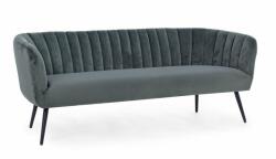  VANELLE design bársony kanapé - 175cm - szürke/kék (BIZ-0748202)