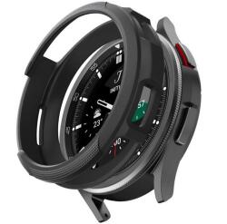 SPIGEN LIQUID AIR szilikon óra keret (közepesen ütésálló) FEKETE Samsung Galaxy Watch 6 Classic 47mm (SM-R960) (ACS06394)