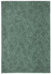 Bali Dusty Green L, zöld levélmintás szőnyeg 160 x 230 cm