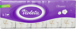Violeta papírzsebkendő 3 rétegű - classic soft (10x10 db) - beauty