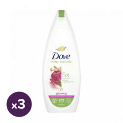 Dove Care Nature Glowing krémtusfürdő lótuszvirág kivonattal és rizsvízzel 3x600 ml - beauty