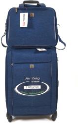 Touareg négykerekes, kék cirmos, 2 részes bőröndszett TG-6650/szett-2db M, -táska