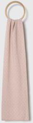Calvin Klein sál gyapjú keverékből bézs, mintás - rózsaszín Univerzális méret