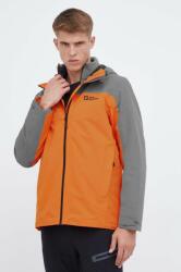 Jack Wolfskin szabadidős kabát Taubenberg 3in1 narancssárga - narancssárga XL