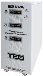 TED Electric Stabilizator de tensiune cu servomotor trifazat-trifazat TED TED000217, 62000 VA, 48000 W, regleta (TED000217)