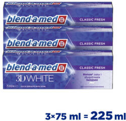 Blend-a-med 3D White Classic Fresh 3x75 ml