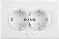 Panasonic Priza dubla SCHUKO cu protectie copii, monobloc, Karre Plus Panasonic (P-KPS2.COP)
