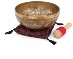 Bodhi Kézzel készült tibeti hangtál, Élet Virága gravírozással, 23 cm - Bodhi