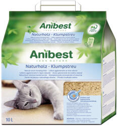 Anibest Anibest Așternut din lemn natural pentru pisici - 10 l (cca. 4, 3 kg)