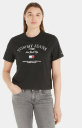 Tommy Jeans Tricou Lux Ath DW0DW16835 Negru Classic Fit
