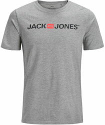 JACK & JONES Férfi póló JJECORP Slim Fit 12137126 Light Grey Melange (Méret XXL)