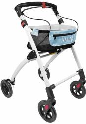  Kmina Pro K10010 összecsukható járókeret, tálcával és kosárral - fehér/azul (K10010)