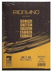 Fedrigoni Skicctömb rajzpapír A/5 FABRIANO Schizzi 60lap ragasztott 90g (ME8001348171515)