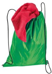  Tornazsák - hátizsák poliészter Méret: 32, 5 x 0, 3 x 43 cm zöld