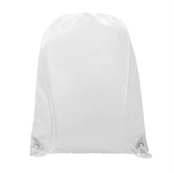  Tornazsák - hátizsák 210D poliészter JOCK, 370x410mm fehér
