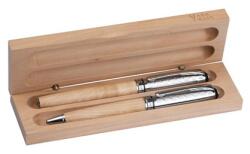 Mark Twain Toll készlet Mark Twain rollertoll + golyóstoll fa díszdobozban