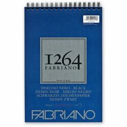 Fedrigoni Skicctömb rajzpapír A/3 FABRIANO 1264 40lap felül spirálos 200g fekete lap (ME19100653)