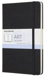 Moleskine Jegyzetfüzet 13x21cm MOLESKINE ARTQP084 Watercolor álló keményfedeles 200g 72 lap sima gumis fekete (7490153001)
