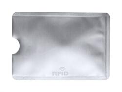 Tok bankkártya tartó, alumínium, 60x90 mm, RFID védelemmel, ezüst színű