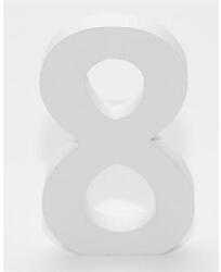  Fa számok fehér, 8-as 11cm, db-os