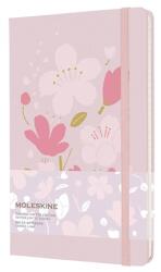 Moleskine Jegyzetfüzet 13x21cm MOLESKINE Sakura 2021 keményfedeles 120 lap vonalas gumis rózsaszín (7490158044)