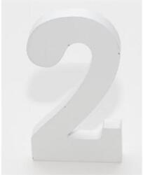  Fa számok fehér, 2-es 11cm, db-os