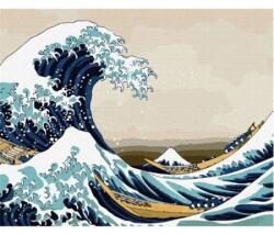 Brushme Számozott kifestő Brushme 40x50cm The Great Wave off Kanagawa. Hokusai (BS21794)
