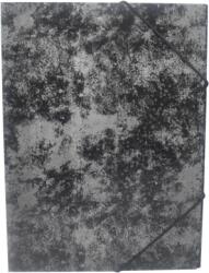  Gumis mappa A/4 karton prespán fekete